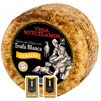 Queso de Oveja Curado con Trufa Blanca Vegasotuelamos | Ibéricos Víctor